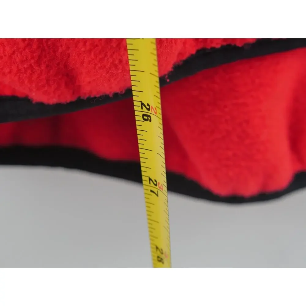 Vintage 90s The North Face Mens Red Fleece Full‎ Zip Vest Size XL